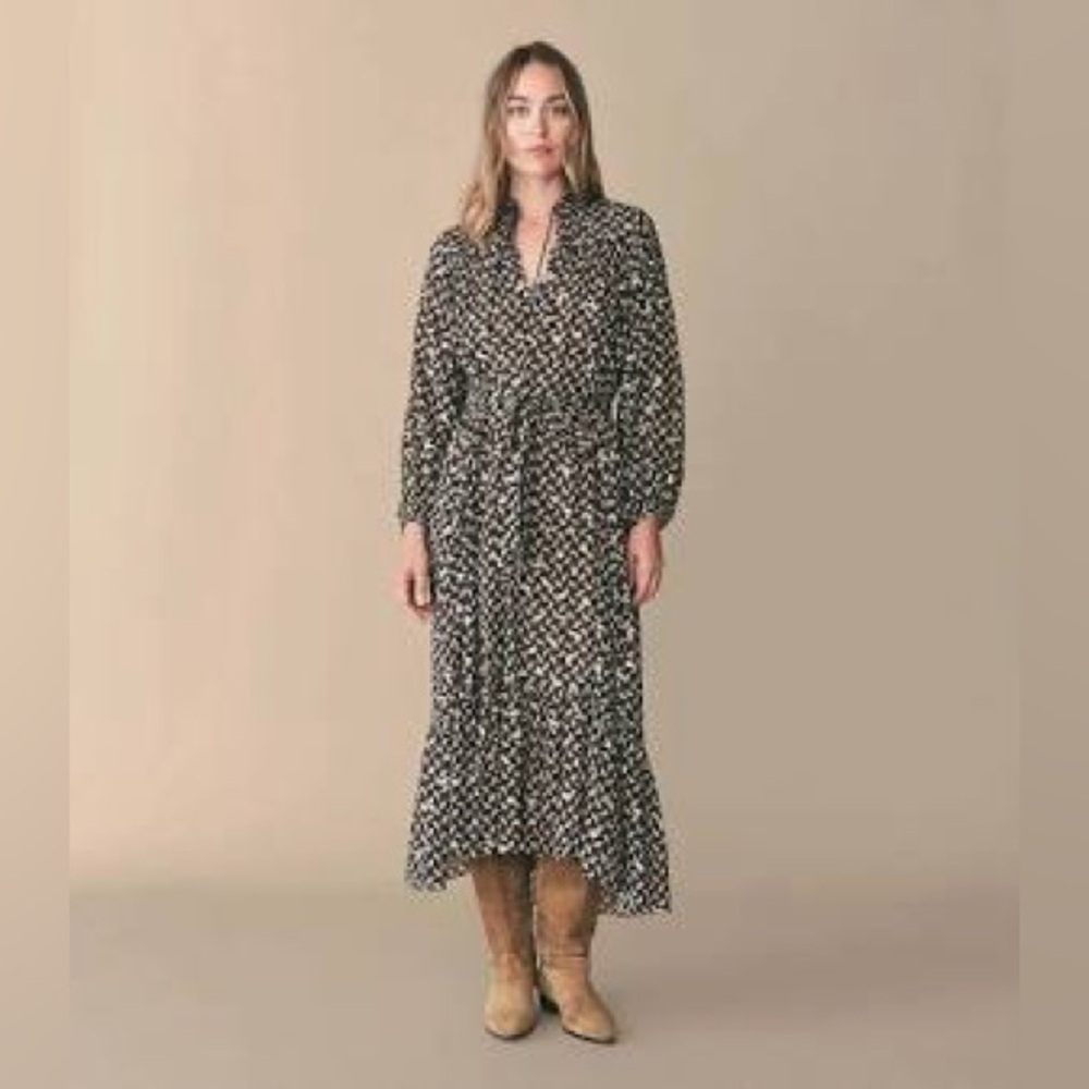 DÔEN Ivana Dress in Falling Leaves